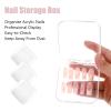 36 Pcs Press on Nail Storage Box Container All-In-One Clear 3 pcs Double Sided Tape Acrylic Display Fake Nail 3 Big Storage Box Organizer Case Artificial False Nail Boxes Packaging for Press Ons view 4