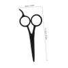 NOLITOY 2pcs Stylish Barber Scissors for Men Precision Eyebrow and Beard Trimmer Stainless Steel Grooming Scissors Comb Haircutting Tools view 2