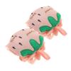 AUTSUPPL 2pcs Portable Exfoliating Strawberry Bath Loofah Sponge for Deep Skin Cleansing Soft Mesh Shower for Boys and Girls Adults for Home Travel Use view 1