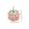 AUTSUPPL 2pcs Portable Exfoliating Strawberry Bath Loofah Sponge for Deep Skin Cleansing Soft Mesh Shower for Boys and Girls Adults for Home Travel Use view 2