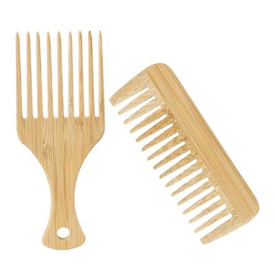 FOMIYES 2pcs Tooth Comb Set for Men Wide Tooth Detangler Scalp Massager Styling Hair Combs for Men