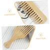 FOMIYES 2pcs Tooth Comb Set for Men Wide Tooth Detangler Scalp Massager Styling Hair Combs for Men view 3