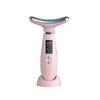 Face Massager -4 Color Red-Light-Therapy for Face and Neck for Wrinkles, Double Chin, Vibrating Facial Massager with Thermals (Cold-Hot-Pink) view 1