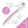 Reusable Face Razor for Women Facial Hair- 3 Razors | Instant & Painless Hair Removal | For Eyebrows, Upper Lip, Forehead, Peach Fuzz, Chin and Sideburns | Dermaplaning Tool view 3