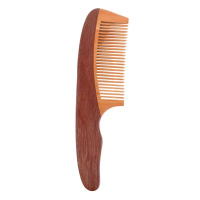 minkissy Handmade Beard Comb Anti-static Wide Tooth Hair Pick for Grooming and Scalp Massage Natural Detangler for Men and Women Compact Travel