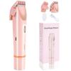 Bikini Trimmer for Women, Electric Razor & Shaver with Dual Ceramic Blades, Painless Hair Removal for Face, Body & Intimate Areas, 2 in 1 Wet & Dry Waterproof Travel Grooming Kit(Light Pink) view 1