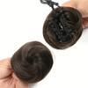 Bun, 2 PCS Mini Claw Clip in Messy & Cat Ears Hair Bun Extensions Wig Accessory Updo Hairpieces for Women Girls for Women(Light brown) view 2
