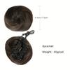 Bun, 2 PCS Mini Claw Clip in Messy & Cat Ears Hair Bun Extensions Wig Accessory Updo Hairpieces for Women Girls for Women(Light brown) view 3
