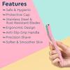 Razor for Women | for Instant, Safe & Painless Facial Hair Removal | Dermaplaning Tool for Sensitive Skin | Razor for Upper Lips, Face, Eyebrows, Chin, Forehead, Sideburns | Non-Foldable view 3
