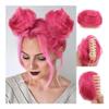 Bun, Hair Bun Synthetic Hair Pieces Mini Claw Clip Messy Chignon Extensions Wig Accessory Updo Hairpieces for Women(Gray) view 1