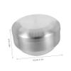 Healeved Stainless Steel Shaving Bowl Set Shaving Lather Bowl for Men Metal Reusable view 2