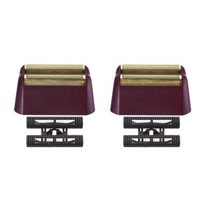 2 Pack Professional 5 Star Series Shaver Replacement Foil and Cutter Bar Assembly Compatible with Shaver Foil 7031-100, 7043-100 Super Close Shaving Heads (Red)