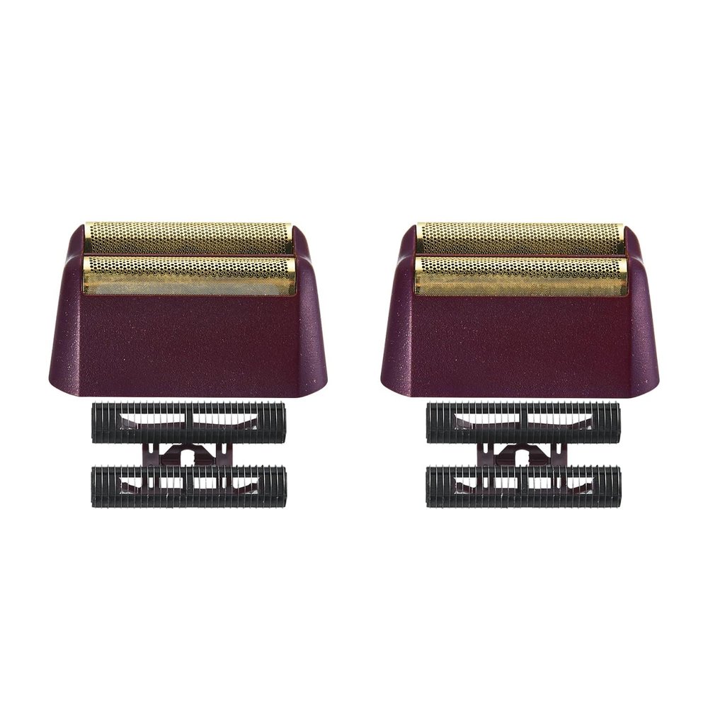 2 Pack Professional 5 Star Series Shaver Replacement Foil and Cutter Bar Assembly Compatible with Shaver Foil 7031-100, 7043-100 Super Close Shaving Heads (Red)