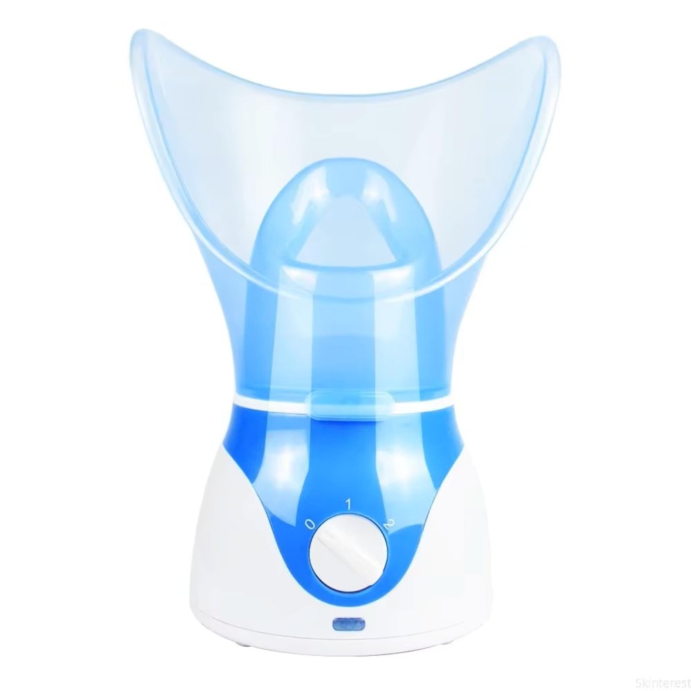 Electric Facial Steamer & Steam Inhaler | Deep Cleansing & Hydration | Soothing Warm Mist for Home Cold Remedies, Sinus Comfort & Skincare | Portable Home Spa Device