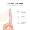 Mini Face & Eyebrow Razor with Single German Steel Blade | Painless Hair Removal for Upper Lips, Forehead, Sideburns | Prevents Razor Burns view 3