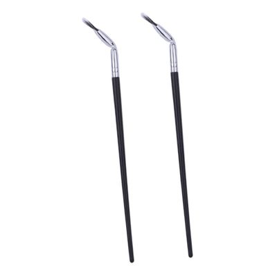 ASAKKURA 2pcs Travel Makeup Brush Fan Eyelash Brush for Easy Application and Touch-up