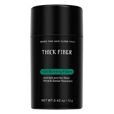 Hair Building Fibers - 12g | Pack of 1 | Black | Hair Fibers For Thin & Fine Hair | Hair Thickening Fibers For Men & Women
