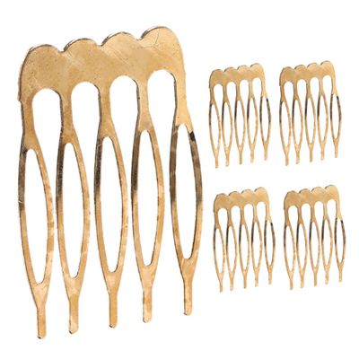 ASAKKURA 5pcs Metal Hair Combs for Women Decorative Side Combs for Fine Hair Styling Tools for Daily Use Comfortable Hold Versatile