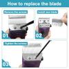 Replacement 913-50 Adjustable Medium Blade Trimmer Blade Compatible with oster Finisher Trimmer Model 59 and T-Finisher Trimmer Blades (Silver) view 3