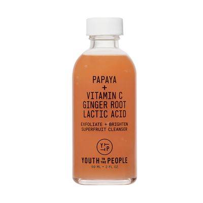 Youth To The People Superfruit Facial Cleanser Travel - Papaya + Vitamin C Exfoliating Face Wash, Cellular Skin Renewal with AHA + BHA, Evens Tone & Texture for Soft + Radiant Skin - 2 fl oz