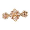 ELAYARD 1pc Floral Hair Clip Pearl and Crystal Elegant Hair Barrettes for Women Fashion Accessories for Special Occasions Lightweight and Stylish Design Orange view 1
