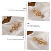 ELAYARD 1pc Floral Hair Clip Pearl and Crystal Elegant Hair Barrettes for Women Fashion Accessories for Special Occasions Lightweight and Stylish Design Orange view 2