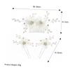 Baluue 1set Rhinestone Hair Comb Hair Piece for Brides Elegant U-shaped Stick for Wedding Evening Parties and Special Occasions Accessory for Classic view 2