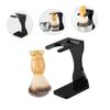 PartyKindom Beard Care Kit Acrylic Shaving Brush Stand Razor Holder Keep Tools Clean and Organized view 2