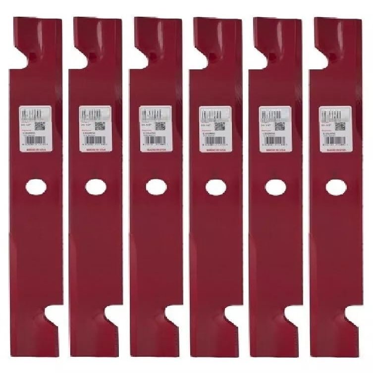 6 Pack HD Notched HiLift Blades 60" fits ExmarkOEM 103-6403 103-6403-S 140-1240