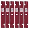 6 Pack HD Notched HiLift Blades 60" fits ExmarkOEM 103-6403 103-6403-S 140-1240 view 1