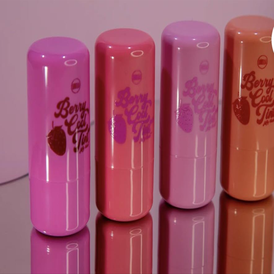 Berry Cool Tint Lip Stain Collection, 4 Pink & Coral Shades