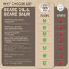 Beard Balm - Cedar Leather Scent - 2oz Tin - Beard Wax - Light Hold - (CL) view 2
