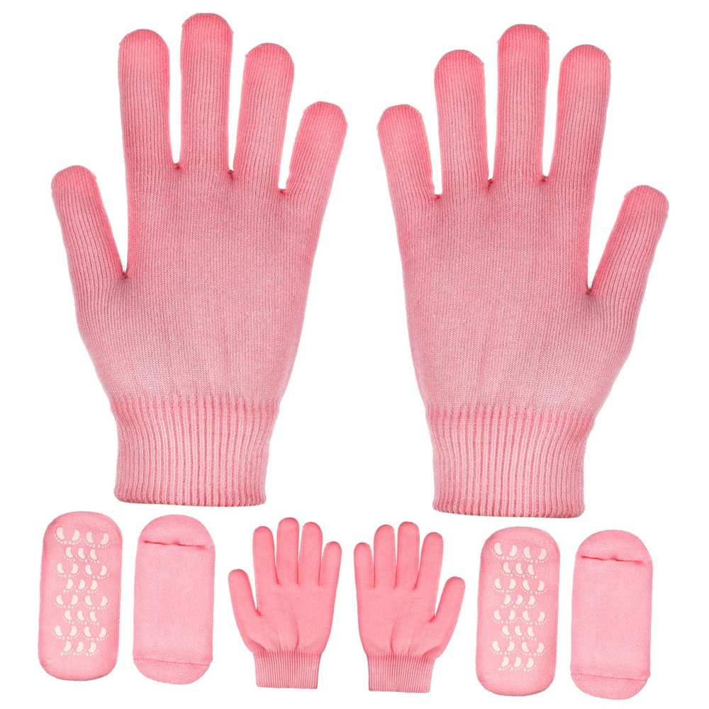 Happyyami Moisturizing Socks Gloves Overnight Hand Foot Care Hydrating Therapy for Rough Skin