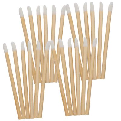 PartyKindom Wooden Lip Brush Applicator 100pcs Portable Makeup Tools for Lip Gloss for Makeup Artists and Beauty Enthusiasts for Travel and On-the-Go Touch-ups