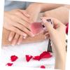 Happyyami 1set Nail Dust Brush Cup Nail Art Cleaning Tool for Manicure Includes Mushroom Brush and Mixing Cup for Effortless view 2