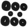 PartyKindom 8pcs Portable Hair Bun Makers Flexible Donut Hair Styling Tools for Women Easy to Use for Daily Hairstyles Included Extra view 1