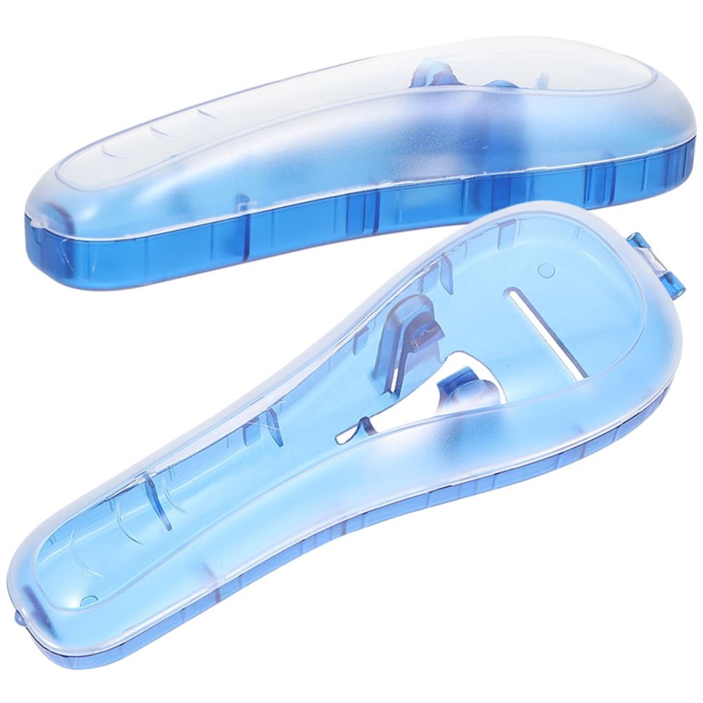 Baluue 2pcs Travel Razor Case Portable Protective Manual Razor Holder for Men Women for Safe Shaving The Go