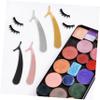 VICASKY 4pcs Stainless Steel False Eyelash Tweezers Ergonomic Lash Applicator Tool for Easy Application and Removal of Fake Lashes Includes Gold Silver Black Rose view 2