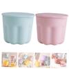 PartyKindom 2sets Makeup Brush Cleaning Tool Silicone Rinsing Bowl and Cleaning Pad for Easy and Makeup Brush Care and Deform-resistant Design view 4
