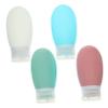 4Pcs Silicone Travel Shampoo Bottles, 60ml Squeeze Toiletry Containers view 1
