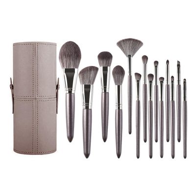 14Pcs Makeup Brushes Set Premium Synthetic Powder Foundation Highlight Concealer Eyeshadow Blending Eyebrow Liner Brush Set