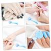 HOLIDYOYO 4pcs Ergonomic Nail Dust Brush for Manicure and Facial Cleansing Compact Scrubber for Nails Joints Elbows and More Comfortable to Use view 3