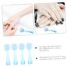 HOLIDYOYO 4pcs Ergonomic Nail Dust Brush for Manicure and Facial Cleansing Compact Scrubber for Nails Joints Elbows and More Comfortable to Use view 4