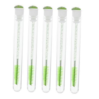 ELAYARD 10pcs Tube Eyelash Applicator Brushes Diamond Handle for Separating Lashes Mascara Application for Home
