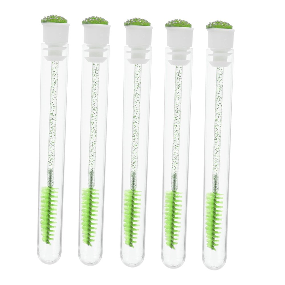 ELAYARD 10pcs Tube Eyelash Applicator Brushes Diamond Handle for Separating Lashes Mascara Application for Home