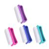 Happyyami 4pcs Nail Brush Cleaner Fingernail Scrubber Brush Nail Art Tool Multi-functional for Salon Home Random Color view 1