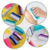 Happyyami 4pcs Nail Brush Cleaner Fingernail Scrubber Brush Nail Art Tool Multi-functional for Salon Home Random Color view 3