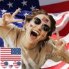 100pc American Flag Tattoo Stickers, 25-Sheet 4th of July USA Flag Face Temporary Tattoo Adult, Patriotic US National Flag Fake Tattoo for Men Women Independence Day, Veteran, Memorial Day Party view 2