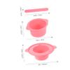 Healeved 1set Silicone Wax Melting Bowl - Mask Mixing Pot Stirring Stick Nonstick Wax Melting Container for Beauty Treatments and Hairdressing view 2