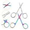 Happyyami 2pcs Facial Hair Scissors Nose Hair Trimmer Round Tip Scissors for Cutting view 4